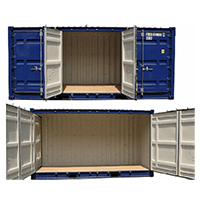 20-фт контейнер с двухфазными дверями