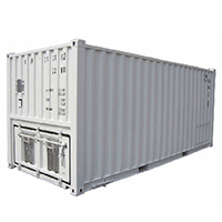 20-фт контейнер для сыпучих грузов с грузовыми люками в торце